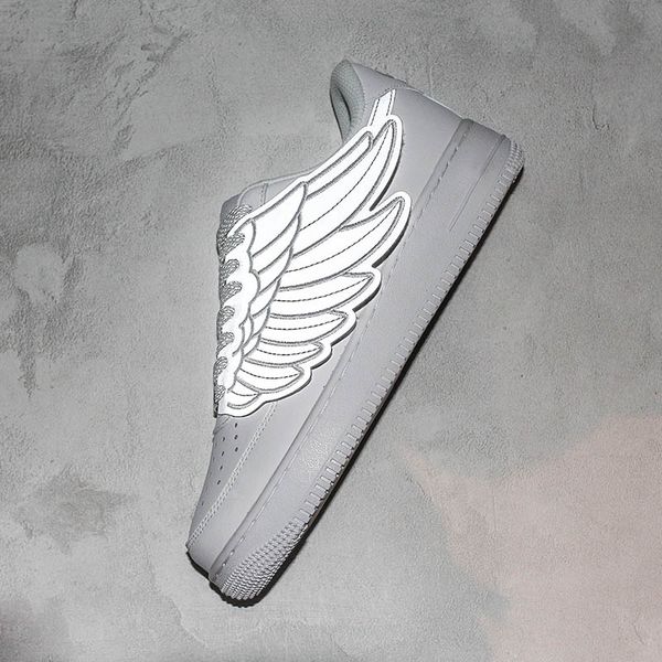 SADESA Wings Skateboard Shoes 3M Reflective Designer White 2019 New TOP Leather Mens Women Athletic Sport Sneaker
SADESA Wings Skateboard Shoes 3M Reflective Designer White 2019 New TOP Leather Mens Women Athletic Sport Sneaker