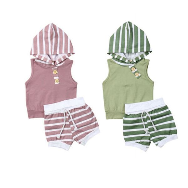 clothing sets summer born infant baby girls boys hooded stripe vest shorts pants outfits set clothes 0-18m, White
clothing sets summer born infant baby girls boys hooded stripe vest shorts pants outfits set clothes 0-18m, White