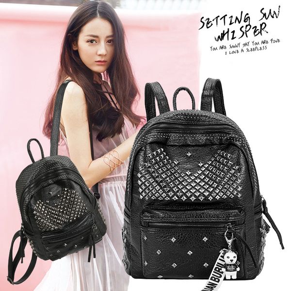 youth women backpack purse 2020 soft washed leather rivet studded backpacks preppy style ladies rucksack shoulder big school bag
youth women backpack purse 2020 soft washed leather rivet studded backpacks preppy style ladies rucksack shoulder big school bag