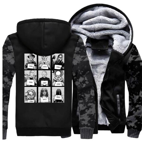 freitage der 14 maske men camo winter thick warm fleece jacket hallowen horro movie male coats sweartshirt coat militray jackets, Black
freitage der 14 maske men camo winter thick warm fleece jacket hallowen horro movie male coats sweartshirt coat militray jackets, Black