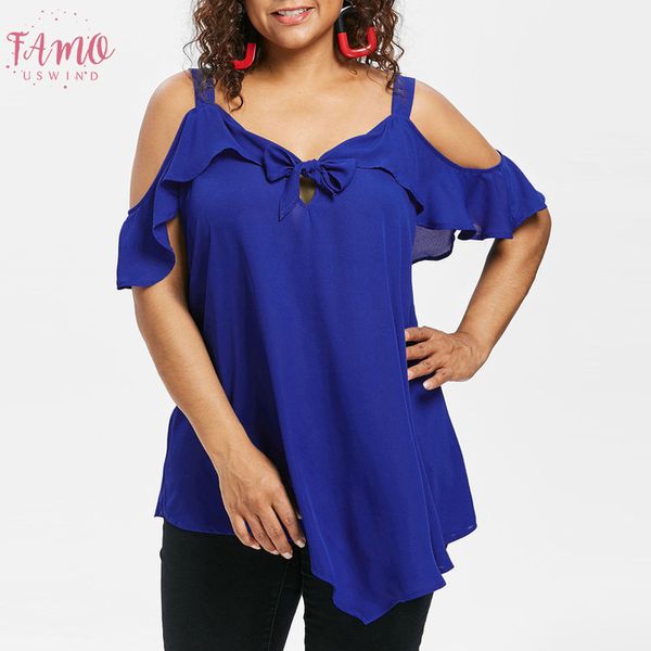 2020 women blouse women plus size cold shoulder camis bow asymmetric chiffon ruffles tee camisa feminina, White
2020 women blouse women plus size cold shoulder camis bow asymmetric chiffon ruffles tee camisa feminina, White
