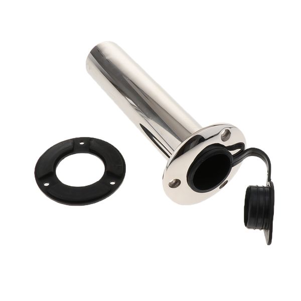 stainless steel flush mount fishing boat rod holder with cap cover for kayak boat canoe 8.86 inch long - fishing tackle accessory
stainless steel flush mount fishing boat rod holder with cap cover for kayak boat canoe 8.86 inch long - fishing tackle accessory
