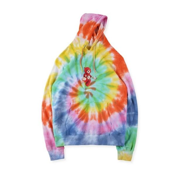19 astroworld cute bear rainbow tie-dyed sweater mens designer sweater womens hip hop designer hoodies hfsswy223, Black
19 astroworld cute bear rainbow tie-dyed sweater mens designer sweater womens hip hop designer hoodies hfsswy223, Black