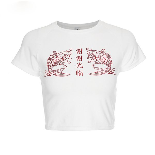 women shirts women fashion women slim waist white t shirt summer chinese character print crop cropped tee shirt femme top
women shirts women fashion women slim waist white t shirt summer chinese character print crop cropped tee shirt femme top