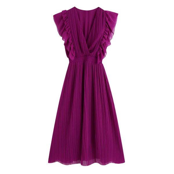 casual dresses rr vintage v neck women fashion solid cascading ruffles dress elegant sleeveless long female ladies fl, Black;gray
casual dresses rr vintage v neck women fashion solid cascading ruffles dress elegant sleeveless long female ladies fl, Black;gray
