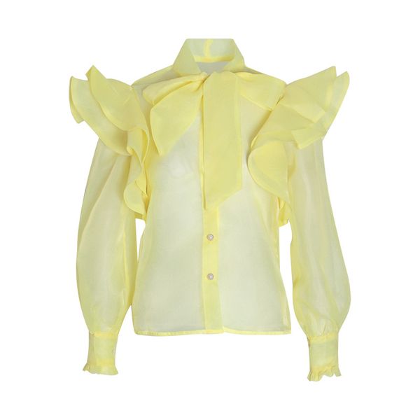 новые моды 2020 high street designer кофточки женские с длинным рукавом рябить лук воротник рубашки кофточки, White
новые моды 2020 high street designer кофточки женские с длинным рукавом рябить лук воротник рубашки кофточки, White
