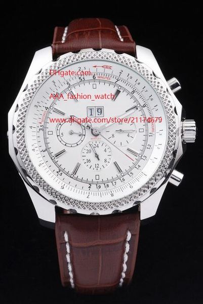factory supplier luxury wristwatches 47mm quartz chronograph white dial stainless steel mens men's watches leather strap bands, Slivery;brown
factory supplier luxury wristwatches 47mm quartz chronograph white dial stainless steel mens men's watches leather strap bands, Slivery;brown