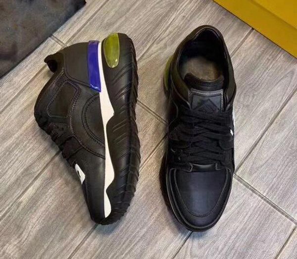 men's real leather shoes brand mens sneaker casual shoe for women and man with box size 38-45, Black
men's real leather shoes brand mens sneaker casual shoe for women and man with box size 38-45, Black