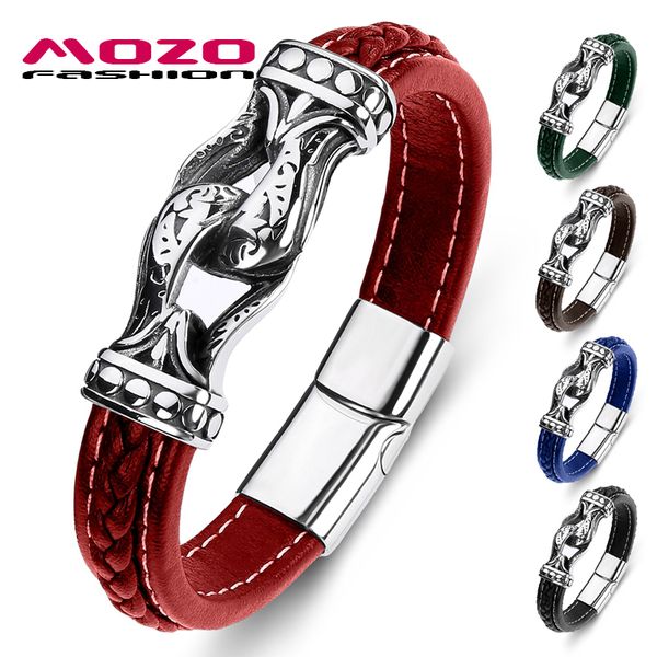 mozo мода горячие продажи мужчины браслет натуральная кожа нержавеющая сталь панк браслет женщины ювелирные изделия подарки красный, White
mozo мода горячие продажи мужчины браслет натуральная кожа нержавеющая сталь панк браслет женщины ювелирные изделия подарки красный, White