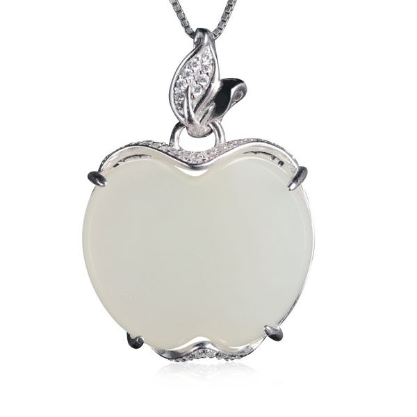 jade pendant with certificate of manufacturers selling s925 pure silver inlaid jade white pendant apple
jade pendant with certificate of manufacturers selling s925 pure silver inlaid jade white pendant apple