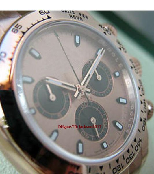 christmas gift original box certificate mens watches 116505 gold pink dial watch 40mm, Slivery;brown
christmas gift original box certificate mens watches 116505 gold pink dial watch 40mm, Slivery;brown