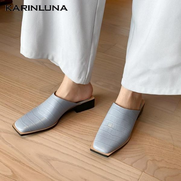 karin 2020 new fashion genuine leather women mules sandals square heels square toe pumps dress women shoes, Black
karin 2020 new fashion genuine leather women mules sandals square heels square toe pumps dress women shoes, Black