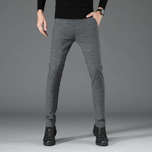 2020 fashion men pants slim fit spring summer business stripes flat classic full length casual trousers male 28-38, Black
2020 fashion men pants slim fit spring summer business stripes flat classic full length casual trousers male 28-38, Black