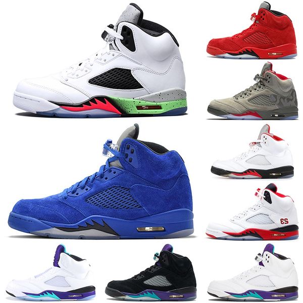 wholesale Designer Basketball shoes 5 5s Wings Grape White Black Metallic Camo Suede Blue Fire Red Silver mens Athletic sports sneakers 7-12
wholesale Designer Basketball shoes 5 5s Wings Grape White Black Metallic Camo Suede Blue Fire Red Silver mens Athletic sports sneakers 7-12