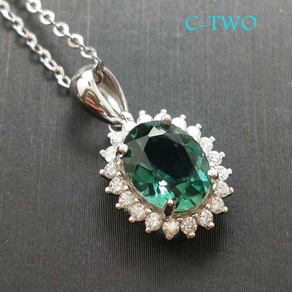 c-two classic pendant necklace green stone oval 8*10 mm in 925 sterling silver trendy jewelry for women gift
c-two classic pendant necklace green stone oval 8*10 mm in 925 sterling silver trendy jewelry for women gift
