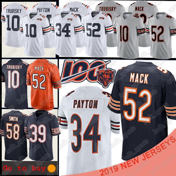 52 khalil mack 34 walter payton 58 roquan smith jersey 10 mitchell trubisky 39 eddie jackson 100th anniversary patch, Black;red
52 khalil mack 34 walter payton 58 roquan smith jersey 10 mitchell trubisky 39 eddie jackson 100th anniversary patch, Black;red