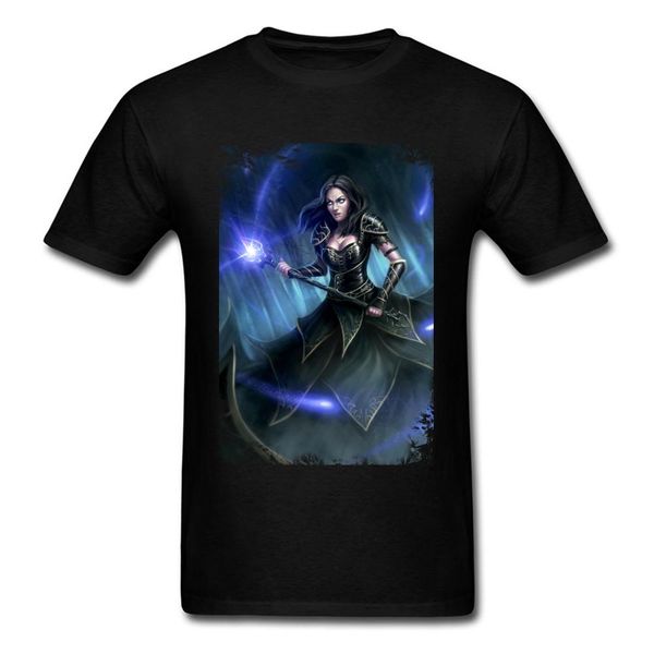 she wizard 3d cartoon print t-shirt for men stylish black & tees pure cotton no fade clothing personality design, White;black
she wizard 3d cartoon print t-shirt for men stylish black & tees pure cotton no fade clothing personality design, White;black