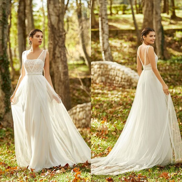 chiffon boho wedding dresses a line appliqued v neck backless beach robes de mariée country bridal gowns bohemia wedding dress, White
chiffon boho wedding dresses a line appliqued v neck backless beach robes de mariée country bridal gowns bohemia wedding dress, White