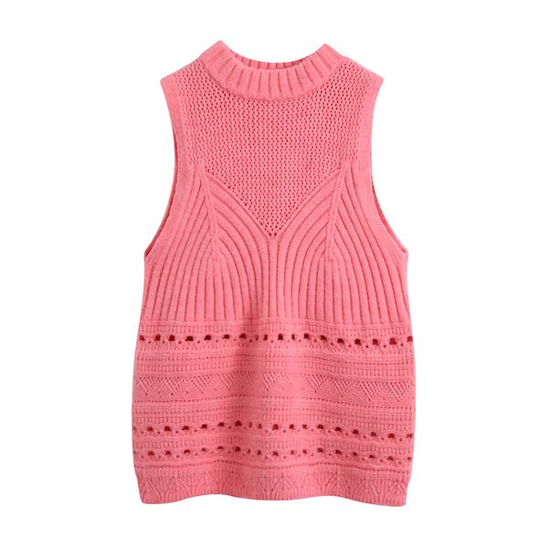 fashion solid knitted tank women o neck hollow out chic tank female sleeveless pink color soft casual camisole mujer, White
fashion solid knitted tank women o neck hollow out chic tank female sleeveless pink color soft casual camisole mujer, White