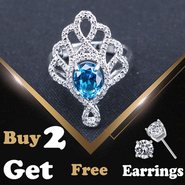 luxury female sky blue ring fashion 925 sterling silver wedding jewelry promise engagement rings for women, Slivery;golden
luxury female sky blue ring fashion 925 sterling silver wedding jewelry promise engagement rings for women, Slivery;golden