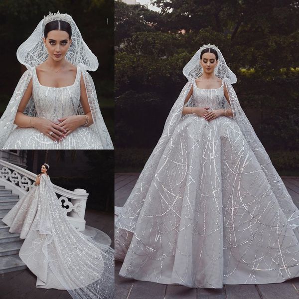 elegant ball gown wedding dresses with wrap scoop sequins tulle plus size wedding dress court train vestidos de novia, White
elegant ball gown wedding dresses with wrap scoop sequins tulle plus size wedding dress court train vestidos de novia, White