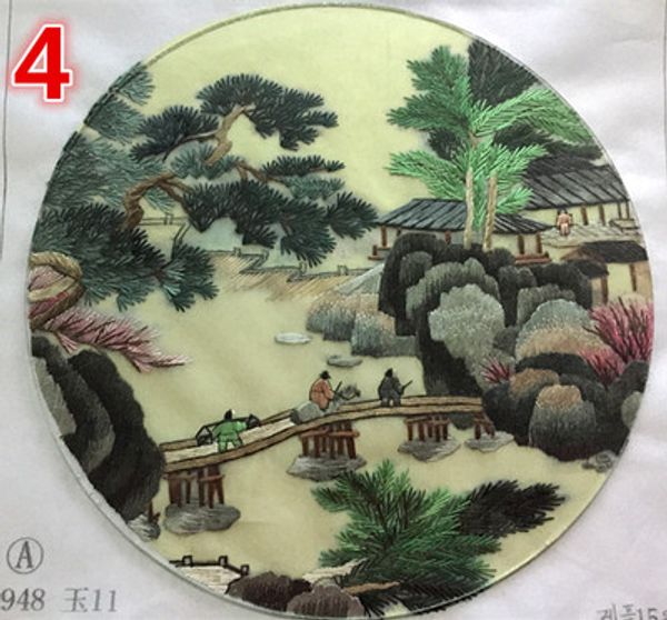 ethnic chinese silk hand embroidery landscape works finished double-side pattern round 20cm for bag costume hand fan paintings ornaments
ethnic chinese silk hand embroidery landscape works finished double-side pattern round 20cm for bag costume hand fan paintings ornaments