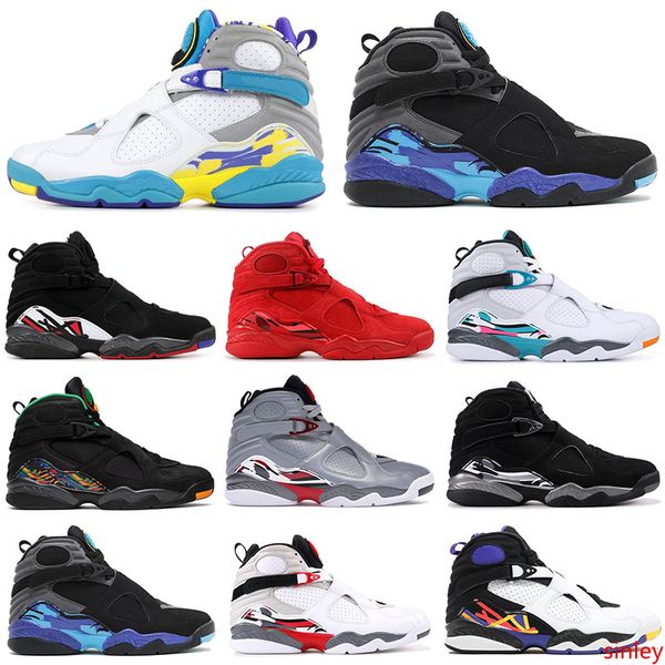 8 8s basketball shoes men valentines day tinker aqua reflections playoff three peat designer mens trainers sports sneakers size 41-47
8 8s basketball shoes men valentines day tinker aqua reflections playoff three peat designer mens trainers sports sneakers size 41-47