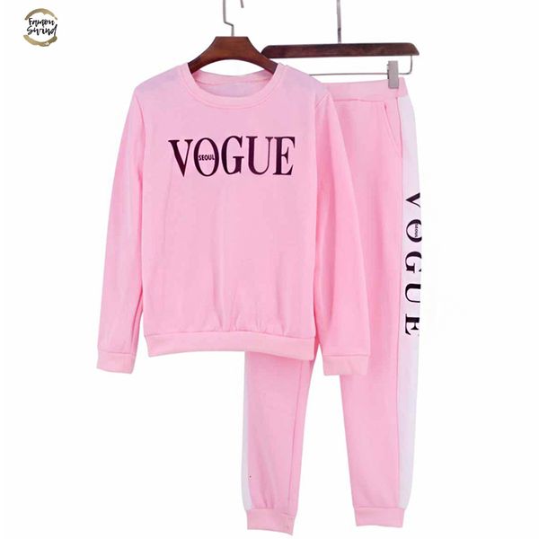 long sleeve sportswear outfit women 2 piece set vogue letter printed sweatshirt and pants suit casual two piece tracksuit, White
long sleeve sportswear outfit women 2 piece set vogue letter printed sweatshirt and pants suit casual two piece tracksuit, White
