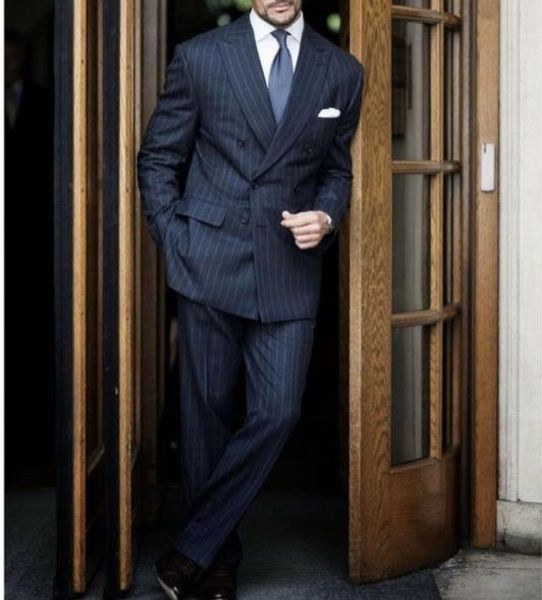 men's stripe fabric double breasted wedding dress suit 2 piece male formal business casual suits stain suits (jacket+vest+pants), White;black
men's stripe fabric double breasted wedding dress suit 2 piece male formal business casual suits stain suits (jacket+vest+pants), White;black