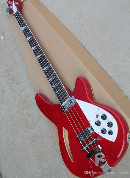 red 4-string bass electric guitar with white pickup, chrome hardware, r pickup, custom service
red 4-string bass electric guitar with white pickup, chrome hardware, r pickup, custom service