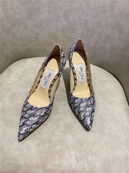 luxury single shoes wild pointed women's shoes luxury high heel fashion women's flat shoes high heel 6.5cm-8.5cm, Black
