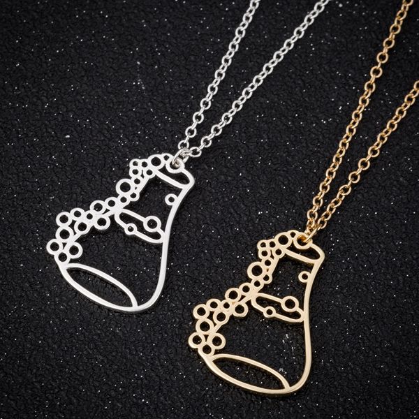 trendy erlenmeyer flask pendant necklaces for women potion bottle chemistry laboratory graduation gift unique custom necklace, Silver
trendy erlenmeyer flask pendant necklaces for women potion bottle chemistry laboratory graduation gift unique custom necklace, Silver