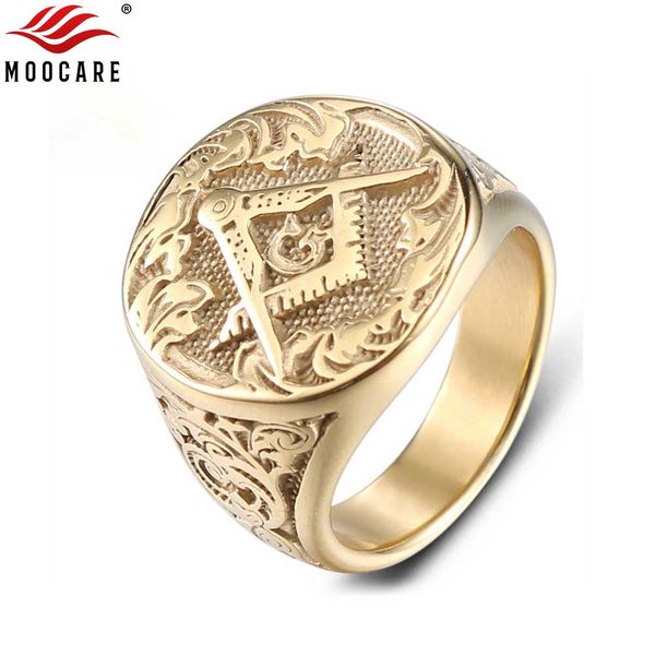 moocare gold ring men punk vintage pleated titanium rings male wedding band jewelry accessories, Golden;silver
moocare gold ring men punk vintage pleated titanium rings male wedding band jewelry accessories, Golden;silver