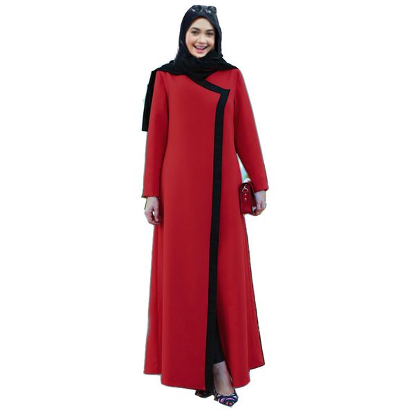 abaya dress casual muslim spring autumn 2018 women patchwork maxi long dress vintage oman robes, Red
abaya dress casual muslim spring autumn 2018 women patchwork maxi long dress vintage oman robes, Red