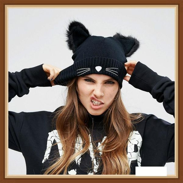 women knit hat winter two fur cat ears knitting warm wool hat fashion cute braided skullies hat women crochet ski fur cap cny659, Blue;gray
women knit hat winter two fur cat ears knitting warm wool hat fashion cute braided skullies hat women crochet ski fur cap cny659, Blue;gray