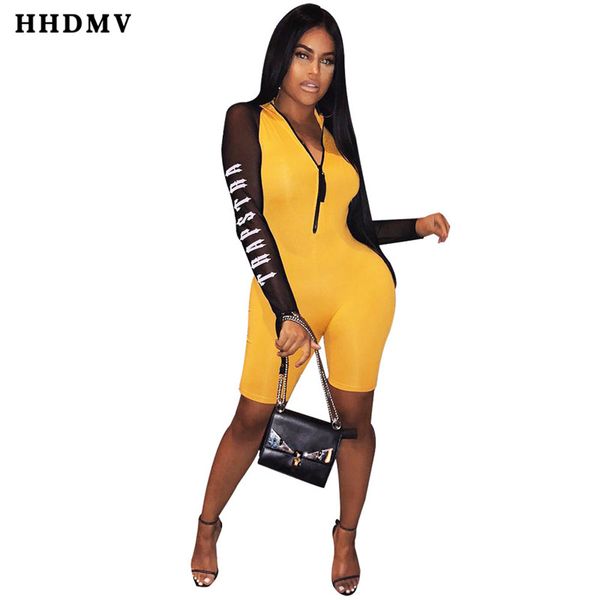 hhdmv ty7055 tight locomotive style 2019 new jumpsuits long sleeve lapel zipper fashion yellow jumpsuits short pants, Black;white
hhdmv ty7055 tight locomotive style 2019 new jumpsuits long sleeve lapel zipper fashion yellow jumpsuits short pants, Black;white