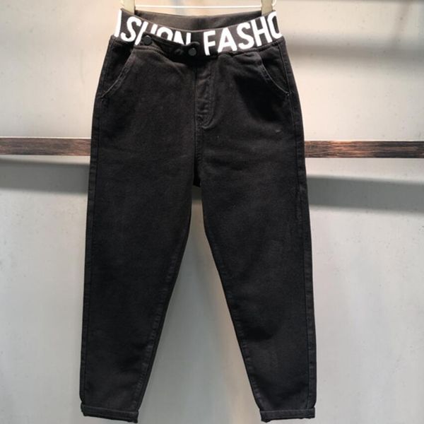 autumn winter elastic letter high waist jeans women fashion slim feet radish harem pants casual pants, Blue
autumn winter elastic letter high waist jeans women fashion slim feet radish harem pants casual pants, Blue