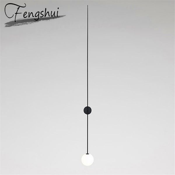 

post-modern wall lights line simplicity bedroom bedside lamp aisle nordic led wall lamps living room hpme decor light fixtures