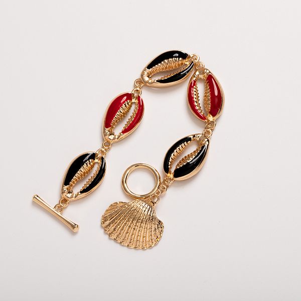 colorful spray paint cowrie shell charm bracelets for women gold color bead strand bracelet beach fashion jewelry, Golden;silver
colorful spray paint cowrie shell charm bracelets for women gold color bead strand bracelet beach fashion jewelry, Golden;silver