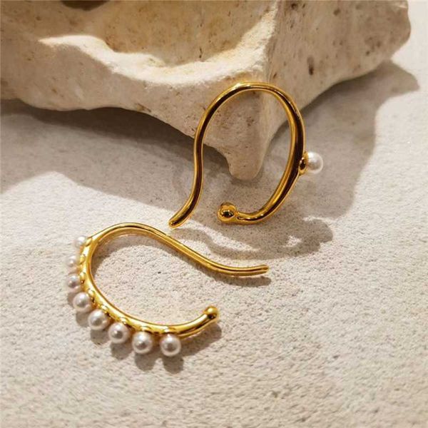 aomu 2019 asymmetry geometric pearl no pierced earrings gold metal ear bone clip stud earrings for women girl date dress jewelry, Golden;silver
aomu 2019 asymmetry geometric pearl no pierced earrings gold metal ear bone clip stud earrings for women girl date dress jewelry, Golden;silver