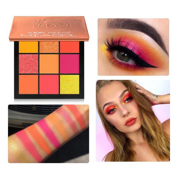new 9-color fluorescent orange powder palette matte glitter eyeshadow pallete siny eye shadow palette nude color eye pigment
new 9-color fluorescent orange powder palette matte glitter eyeshadow pallete siny eye shadow palette nude color eye pigment