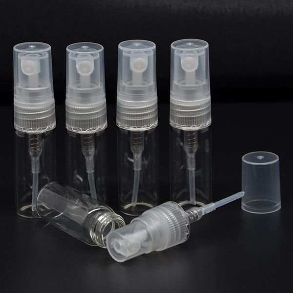 2ml Mini Portable Spray Bottle Empty Perfume Glass Bottles Refillable Perfume Atomizer For Travel 500pcs Lot Dhl Shipping