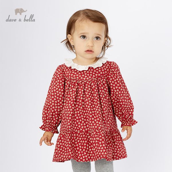 db11423-2 dave bella autumn baby girl's princess cute floral dress children fashion party dress kids infant lolita clothes, Red;yellow
db11423-2 dave bella autumn baby girl's princess cute floral dress children fashion party dress kids infant lolita clothes, Red;yellow