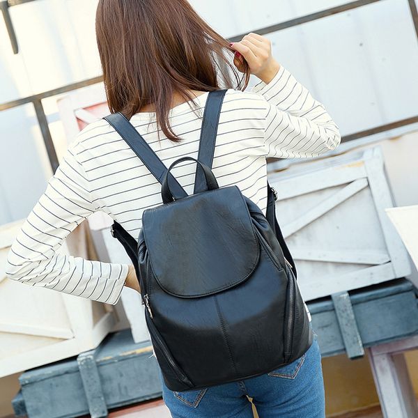 female korean version of the tide soft leather school bag 2020 new casual female college wind travel bag
female korean version of the tide soft leather school bag 2020 new casual female college wind travel bag