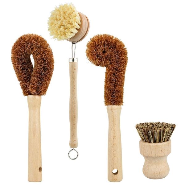 botique-plant based cleaning brush set 4 piece, beech wood and coconut bristle wooden pan and pot cleaning brush - bottle
botique-plant based cleaning brush set 4 piece, beech wood and coconut bristle wooden pan and pot cleaning brush - bottle