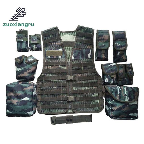 unloading men tactical hunting vest multi-pocket camouflage mesh vest army combat uniform law, Camo;black
unloading men tactical hunting vest multi-pocket camouflage mesh vest army combat uniform law, Camo;black