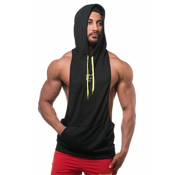 2018 summer brand mens print gyms stringers vest bodybuilding clothing fitness man hooded tanks, White;black
2018 summer brand mens print gyms stringers vest bodybuilding clothing fitness man hooded tanks, White;black