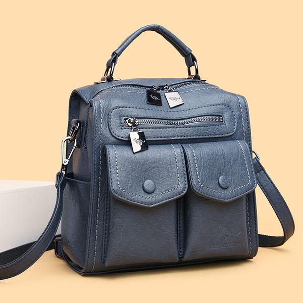 multifunction soft leather backpacks women fashion youth backpack for teenage girls female school bag women shoulder bags
multifunction soft leather backpacks women fashion youth backpack for teenage girls female school bag women shoulder bags