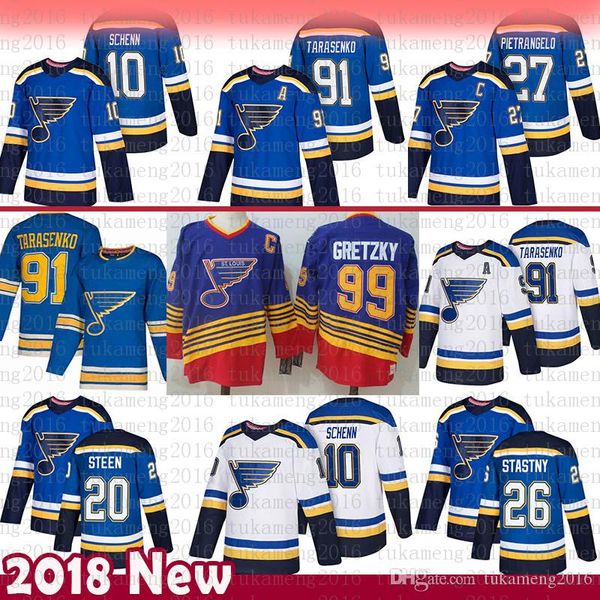 st. louis blues 91 vladimir tarasenko hockey jerseys 27 alex pietrangelo 10 brayden schenn 20 steen 26 paul stastny 99 wayne gretzky, Black;red
st. louis blues 91 vladimir tarasenko hockey jerseys 27 alex pietrangelo 10 brayden schenn 20 steen 26 paul stastny 99 wayne gretzky, Black;red