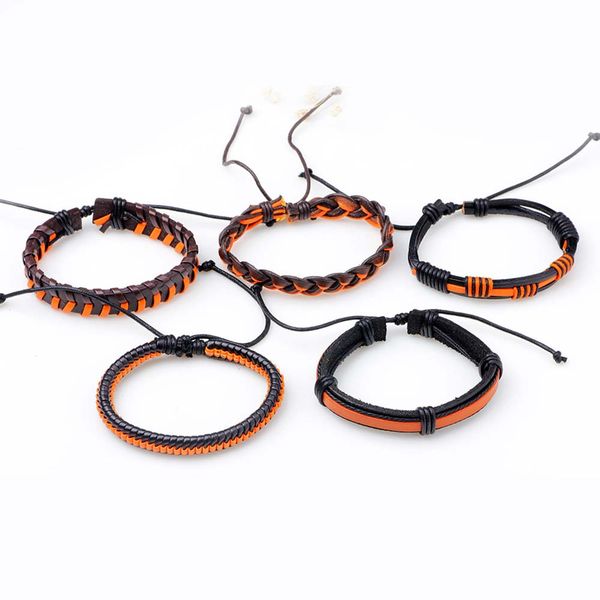 5pcs handmade weave genuine real leather bracelet men bracelets & bangles for women pulseira masculina wristbands gift ywqr4074, Golden;silver
5pcs handmade weave genuine real leather bracelet men bracelets & bangles for women pulseira masculina wristbands gift ywqr4074, Golden;silver